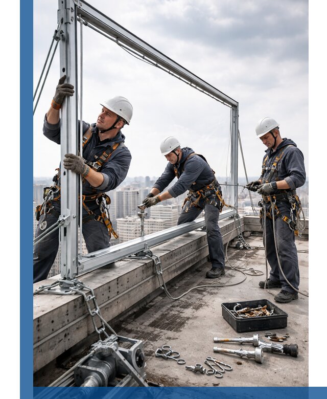 Монтаж крышных рекламных конструкций под ключ в Алексине