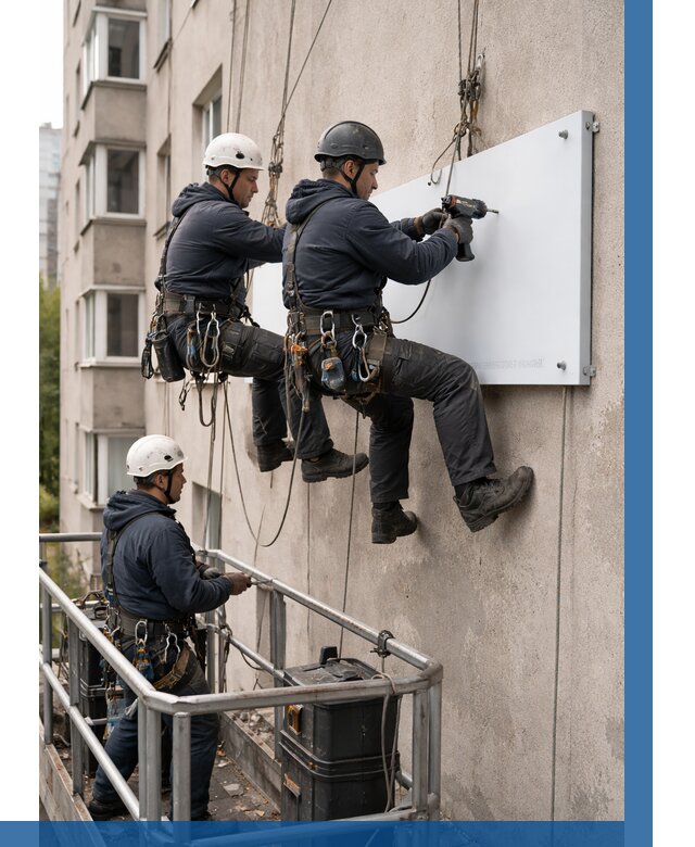 Монтаж табличек и указателей в Алексине от 3846 р. | ВЫСОТНИК-Лкс