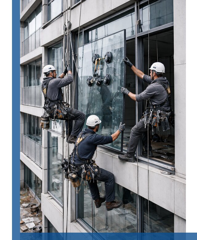 Фасадное остекление и монтаж витражей зданий в Алексине под ключ