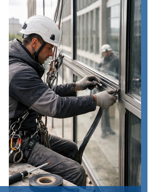 Ремонт витражных конструкций в Алексине от 3846 р. | ВЫСОТНИК-Лкс