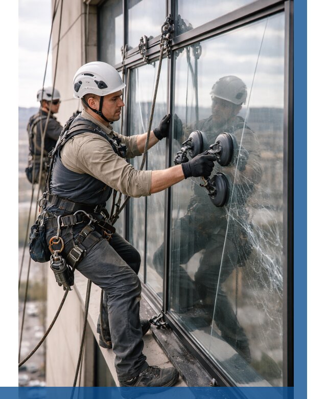 Замена стекла в витраже в Алексине под ключ от 9340 р. | ВЫСОТНИК-Лкс