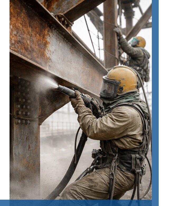 Пескоструйная очистка металлоконструкций в Алексине по 659 р.  ВЫСОТНИК-Лкс