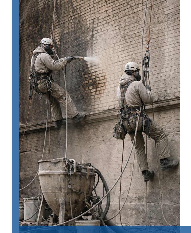 Пескоструйная очистка фасадов в Алексине профессионально