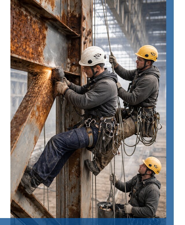 Зачистка металла от ржавчины в Алексине от 385 р. | ВЫСОТНИК-Лкс