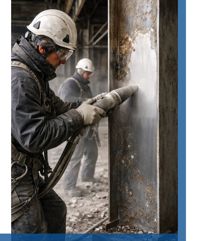 Удаление старой краски с металла в Алексине от 494 р. | ВЫСОТНИК-Лкс