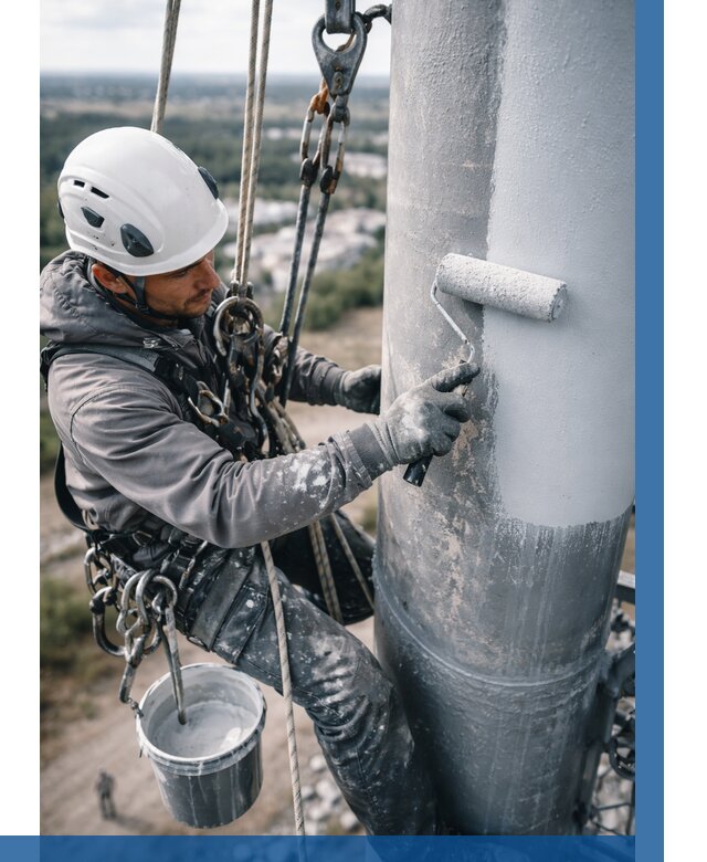 Покраска мачт связи под ключ в Алексине от 934 р. | ВЫСОТНИК-Лкс