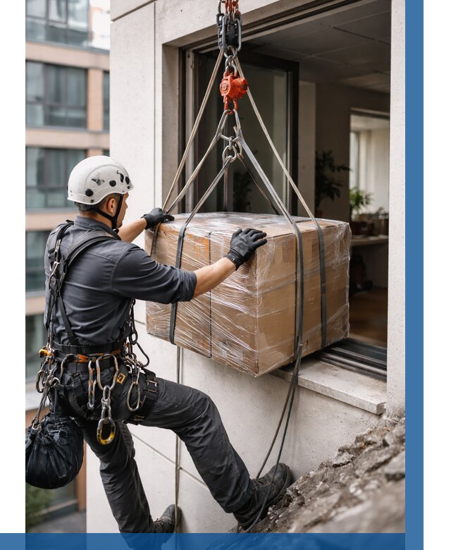 Подъем груза через окно в Алексине от 4945 р. | ВЫСОТНИК-Лкс