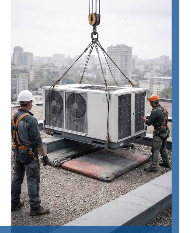 Подъем груза на крышу в Алексине от 5494 р. | ВЫСОТНИК-Лкс заказать