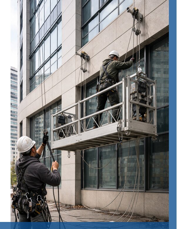 Монтаж и подъем фасадной люльки в Алексине от 13186 р. | ВЫСОТНИК-Лкс