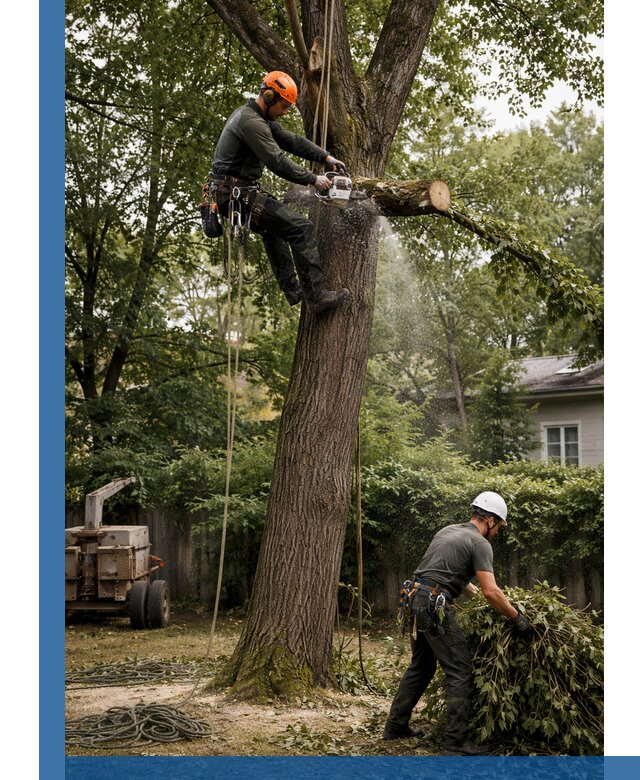 Кронирование деревьев в Алексине, безопасная высотная обрезка
