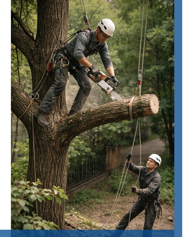 Спил деревьев альпинистами в Алексине от 8790 р. | ВЫСОТНИК-Лкс