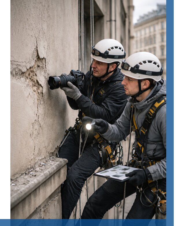 Фотофиксация дефектов фасада в Алексине от 4945 р. | ВЫСОТНИК-Лкс