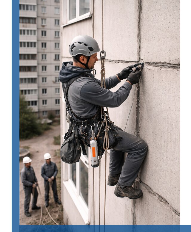 Обследование межпанельных швов и герметизация в Алексине